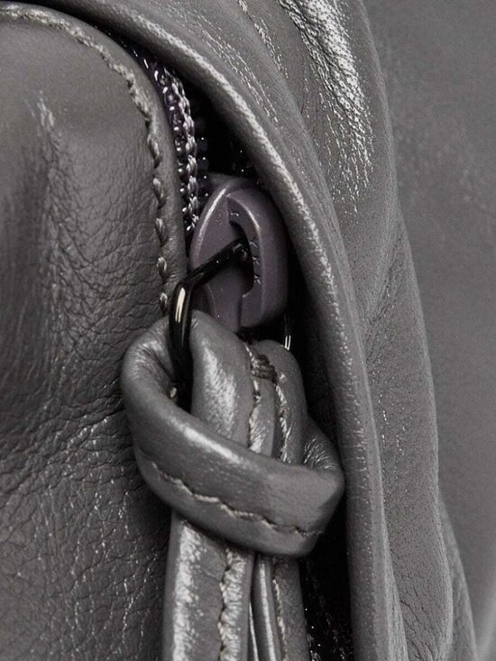 Gucci Grey Leather Tonal Double G Backpack Bag main image 9